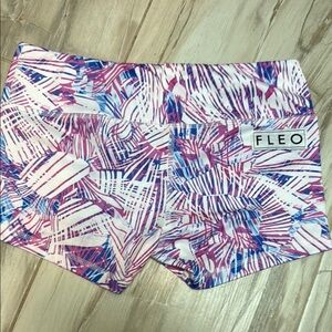 Fleo Pink and Purple Athletic Shorts Vibrant Design